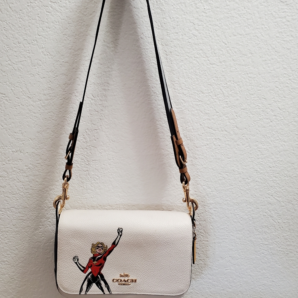 Coach leather Marvel Superheros Carol Danvers purse